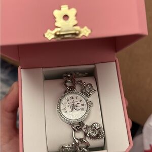 Juicy Couture Charm Bracelet Watch (Silver-Tone): BRAND NEW
